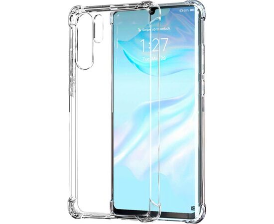 Evelatus Huawei  P30 Lite Military Shockproof Silicone Case TPU Transparent Neoriģinālie Maciņi