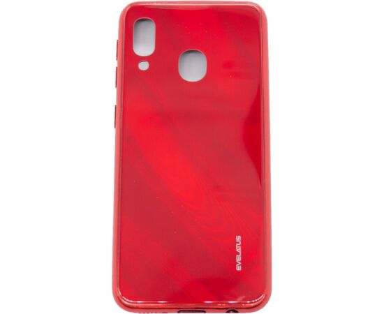 Evelatus Samsung  Galaxy A20e Water Ripple Full Color Electroplating Tempered Glass Red Neoriģinālie Maciņi