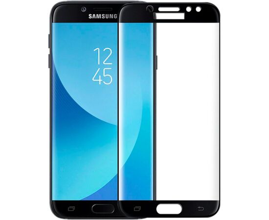 iLike Samsung  J7 2017 J730 5D Tempered glass Black Ekrānu aizsardzība