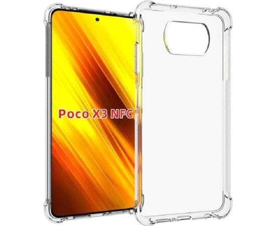 Evelatus Xiaomi  Poco X3 / Poco X3 NFC / Poco X3 Pro Military Shockproof Silicone Case TPU Transparent Neoriģinālie Maciņi