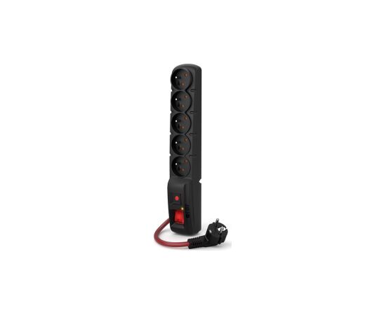 Acar F5 Power strip 16A (1,5m; black) Strāvas pagarinātāji