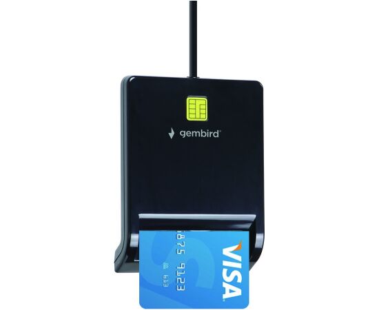 Gembird FD2-SCR USB smart card reader, black Считыватели карт