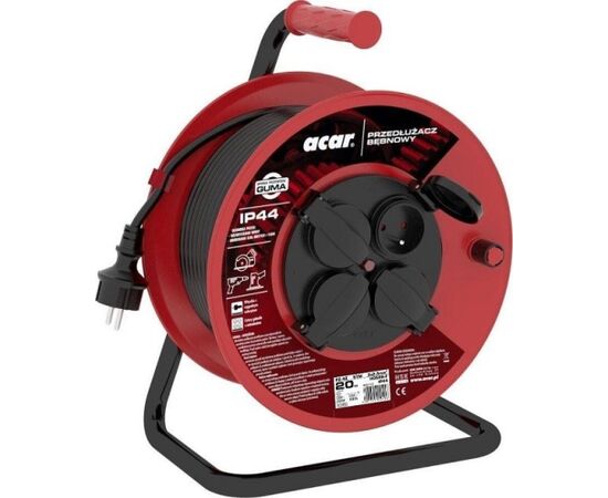 Acar PZ-4Z/STM H05RR-F 3G2.5 20M Retractable extension cable Новинки Для дома и сада 