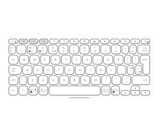 KEYBOARD BLUETH KEYS-TO-GO 2/LIGHT GRAY 920-012985 LOGITECH Клавиатуры