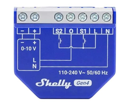 SHELLY Dimmer 0/1-10V PM Gen4 Viedie slēdži