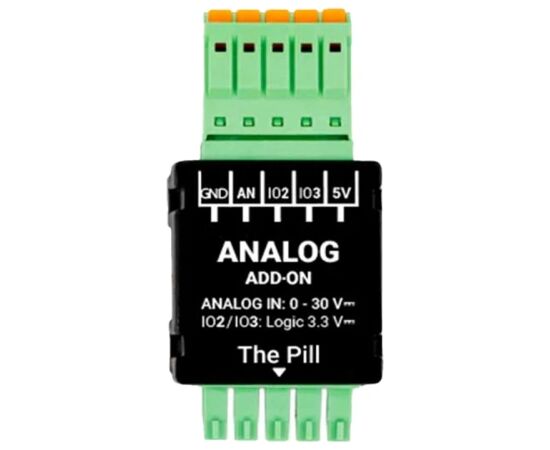 SHELLY 0-30V Analog Module—an add-on for the Shelly Pill Viedie slēdži