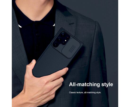 Nillkin CamShield PRO Hard Case Aizsargapvalks priekš Samsung Galaxy S23 Ultra / melns Neoriģinālie Maciņi