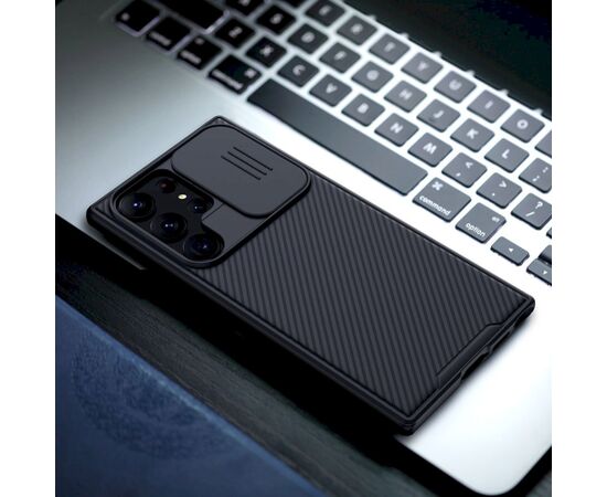 Nillkin CamShield PRO Hard Case Aizsargapvalks priekš Samsung Galaxy S23 Ultra / melns Neoriģinālie Maciņi