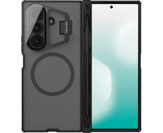 Nillkin CamShield Prop Magnetic Pen Slot Case Aizsargapvalks priekš Samsung Galaxy Z Fold 7 Neoriģinālie Maciņi