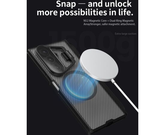 Nillkin CamShield Prop Magnetic Pen Slot Case Aizsargapvalks priekš Samsung Galaxy Z Fold 7 Neoriģinālie Maciņi