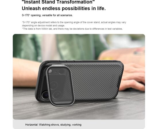 Nillkin CamShield Prop Case Aizsargapvalks priekš Apple iPhone 17 Pro Neoriģinālie Maciņi