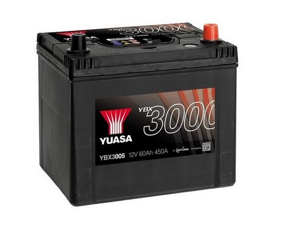 Yuasa 3000 YBX3005 60Ah 450A Startera akumulatoru baterija