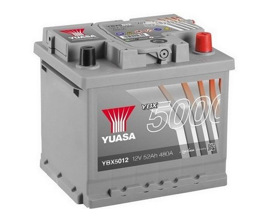 Yuasa 5000 YBX5012 52Ah 480A Startera akumulatoru baterija