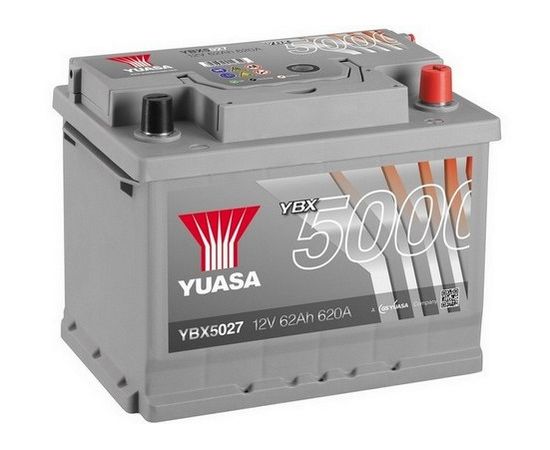 Akumulators Yuasa 5000 YBX5027 62Ah 620A