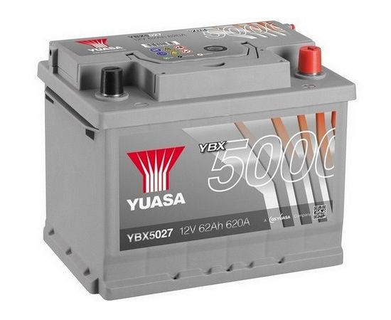 Yuasa 5000 YBX5027 62Ah 620A Startera akumulatoru baterija