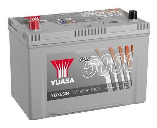Yuasa 5000 YBX5334 100Ah 830A Startera akumulatoru baterija