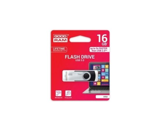 Zibatmiņa Goodram 16GB UTS3 Black USB3.0