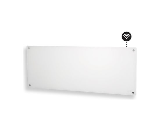 Mill Glass AV1200WIFI WiFi Panel Heater, 1200 W, Suitable for rooms up to 18 m², Number of fins Inapplicable, White