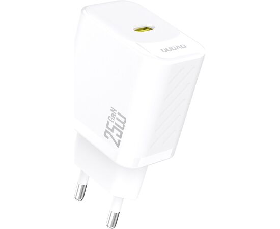 Charger Dudao A27 GaN 25W USB-C white Telefonu lādētāji 220v