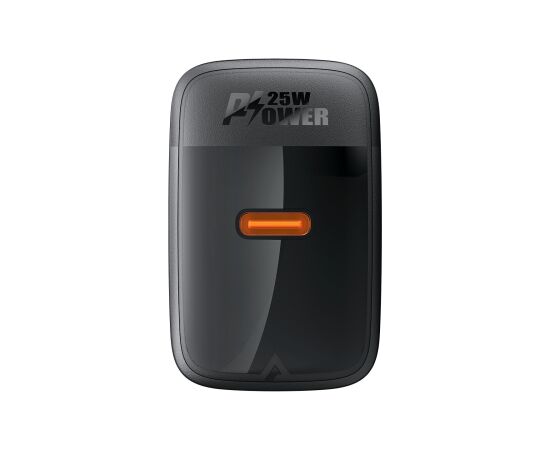 Charger Acefast A104 25W GaN USB-C black Telefonu lādētāji 220v