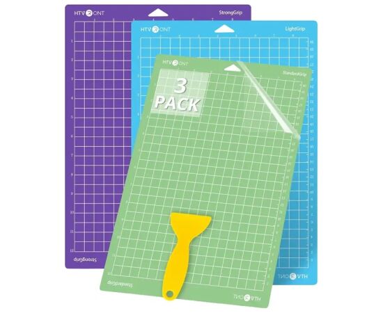 HTVRONT Cutting Mat 34.8 cm x 37 cm (Multicolor) Пленки для ламинаторов