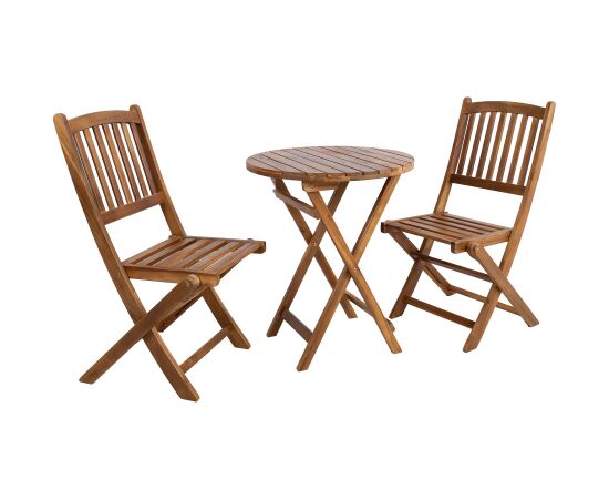 Balcony set GWEN D60cm table and 2 chairs Dārza galdi