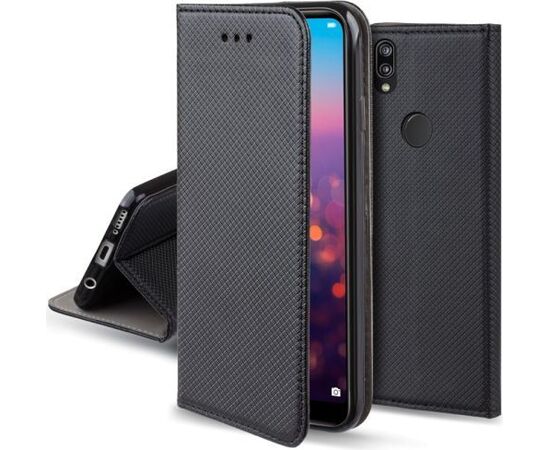 iLike Huawei  Y5 2019 / Honor 8S Smart Magnet case Black Neoriģinālie Maciņi
