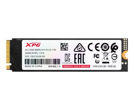 ADATA MARS 970 PLUS 1.0 TB (PCIe Gen5 x4, NVMe, M.2 2280) Жесткие диски (HDD)