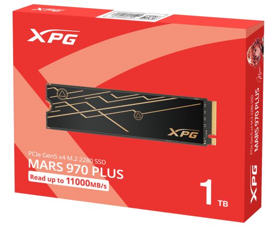 ADATA MARS 970 PLUS 1.0 TB (PCIe Gen5 x4, NVMe, M.2 2280) Жесткие диски (HDD)