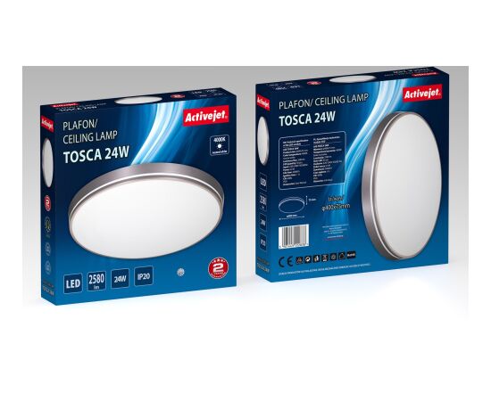 Activejet LED ceiling light AJE-TOSCA 24W Griestu lampas - šķīvji