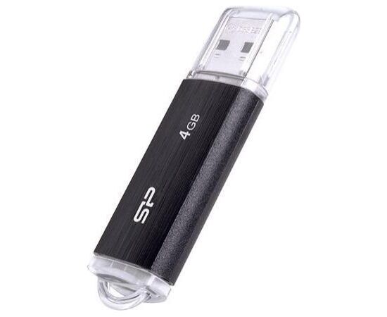 SILICON POWER Ultima U02 Pendrive USB flash drive 4 GB USB 2.0 (SP004GBUF2U02V1K) Black USB Flash atmiņas