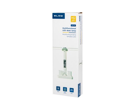 Blow LB-24 LED desk lamp with clock Biroja galda lampas