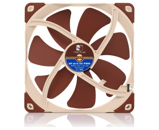 Noctua NF-A14 Computer case Fan 14 cm Beige, Brown Korpusu dzesēšana