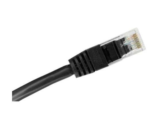 AVIZIO KKU6CZA0.5 networking cable Black 0.5 m Cat6 U/UTP (UTP) Tīkla vadi
