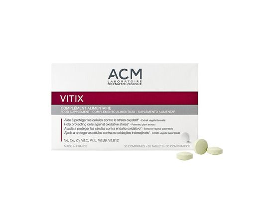 ACM Vitix 30 Capsules - Dietary supplement for protection against oxidative stress 30 tablets Духи и косметика