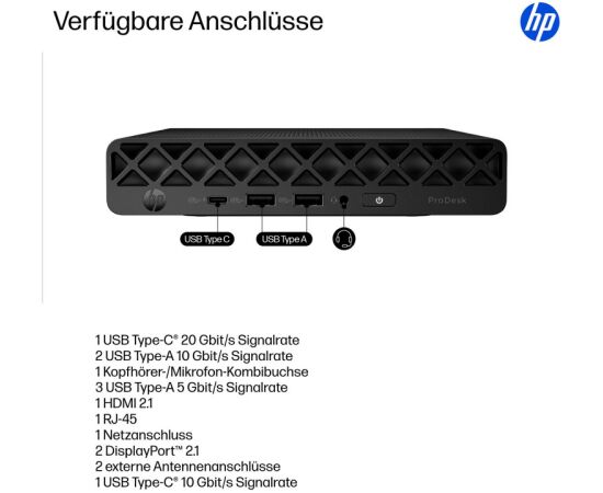 HP PRODESK 4 MINI G1I U5-235T Personālie datori
