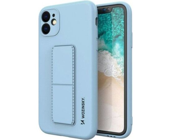 Wozinsky Apple  iPhone 12 Kickstand Case silicone case with stand Blue Neoriģinālie Maciņi