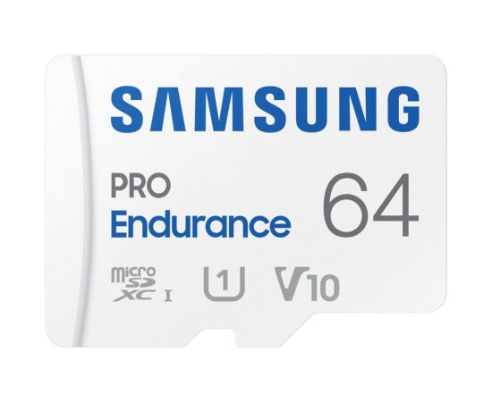 Samsung   Pro Endurance MicroSD 64GB White USB Flash atmiņas