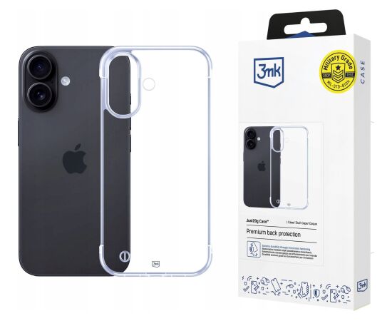 Apple iPhone 16 - 3mk Just20g Clear Case (5903108609487) Neoriģinālie Maciņi