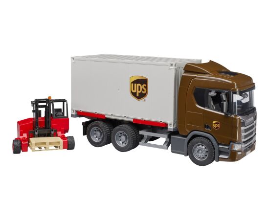 BRUDER Scania Super 560R Logistik LKW mit Mitnahmestapler Новости - Детские товары