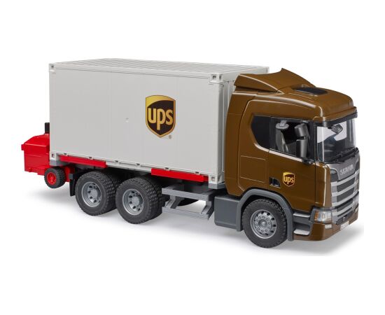 BRUDER Scania Super 560R Logistik LKW mit Mitnahmestapler Новости - Детские товары