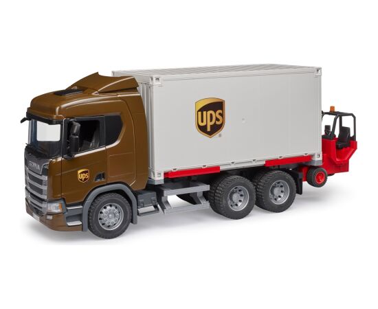 BRUDER Scania Super 560R Logistik LKW mit Mitnahmestapler Новости - Детские товары