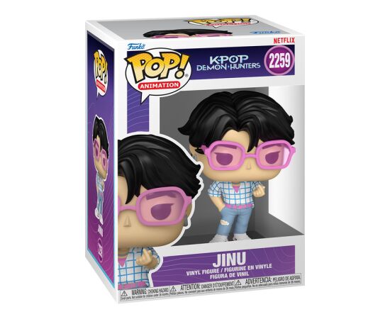 FUNKO POP! Vinyl: Фигурка: KPOP Demon Hunters - Jinu (w/ Chase) Фигурки и герои
