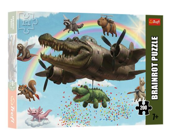 TREFL BRAINROT Puzle Bombardino Crocodilo, 200 gab. Puzles