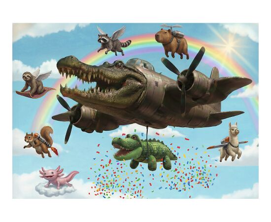TREFL BRAINROT Puzle Bombardino Crocodilo, 200 gab. Puzles