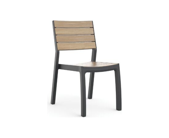 Keter Садовый стул Deco Corale, цвет тик/серый Dārza krēsli