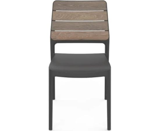 Keter Садовый стул Deco Porto орех/серый Dārza krēsli