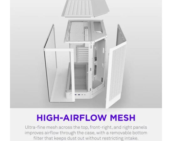 NZXT H6 RGB+ (2026) All White (white, tempered glass x 2) Корпуса