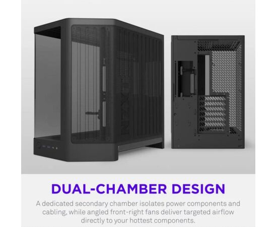 NZXT H6 RGB+ (2026) All Black (black, tempered glass x 2) Корпуса