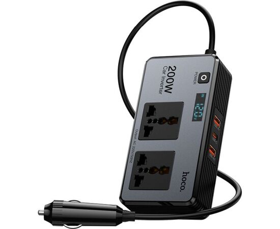 Hoco Z66 Автомобильный инвертор 200W Зарядные устройства и стартеры